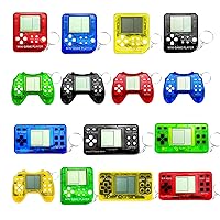 15Pcs Video Game Keychain Video Game Party Favors Video Game Party Supplies 3 Styles Mini Game Console Fidget Toys Bulk for Kids Classroom Prizes Goodies Bags Stuffer Backpack Keychain