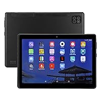 tablet for kids tablets 8in Tablet Tablet P, 8in Tablet Black Expandable 128GB Support Calls 4GB 64GB RAM Front 200w Rear 800w 1920x1080 Tablet for Android 10 100 to 240V Dual Card Slot(110-240V),