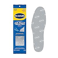 Air-Pillo with Memory Foam Insoles, Unisex (Men 7-12) (Women 5-10), Trim to Fit Inserts-1 Pair (Pack of 1)