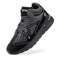 FitVille Wide Basketball Shoes for Men with Flat Feet Extra Wide High-top Sneakers with Ankle Support