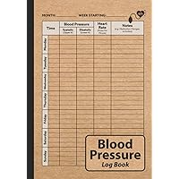 Blood Pressure Log Book: 2-Year Daily Tracking Diary (Medium-Sized)