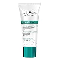 Hyseac Mat' Matifying Emulsion 1.35 fl.oz. | 3 Actions Facial Moisturizer: Hydrating, Mattifying & Pore Minimizing. Oil Free Formula for Oily to Combination Skin Prone to Acne