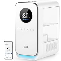 Dreo Humidifiers for Bedroom Home, Top-filled Smart Quiet Cool Mist Humidifiers for Large Room, Oil Diffuser & Nightlight for Baby Nusery, 50Hours Runtime for Home, Indoor Plants, Alexa/Google