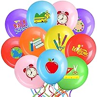 40 Pieces Back To School Party Decorations Balloons Yellow School Bus Latex Balloon Welcome Back To School First Day of School Balloons For Kids Birthday School Party Supplies(Back to School Style)