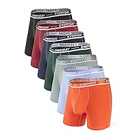 Separatec Men's Underwear Comfortable Soft Bamboo Rayon Boxer Briefs Bulge  Enhancing Ball Pouch Underwear 3 or 6 Packs