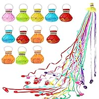 12PCS Hand Throw Streamer Colorful Party Paper Throw Streamer No Mess Party Streamers for Party Supply Throw Streamers