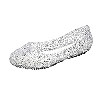 Comfortable breathable flat out Hollowed crystal bird's bottom sandals women's jelly Women's sandals Nine Sandals fo