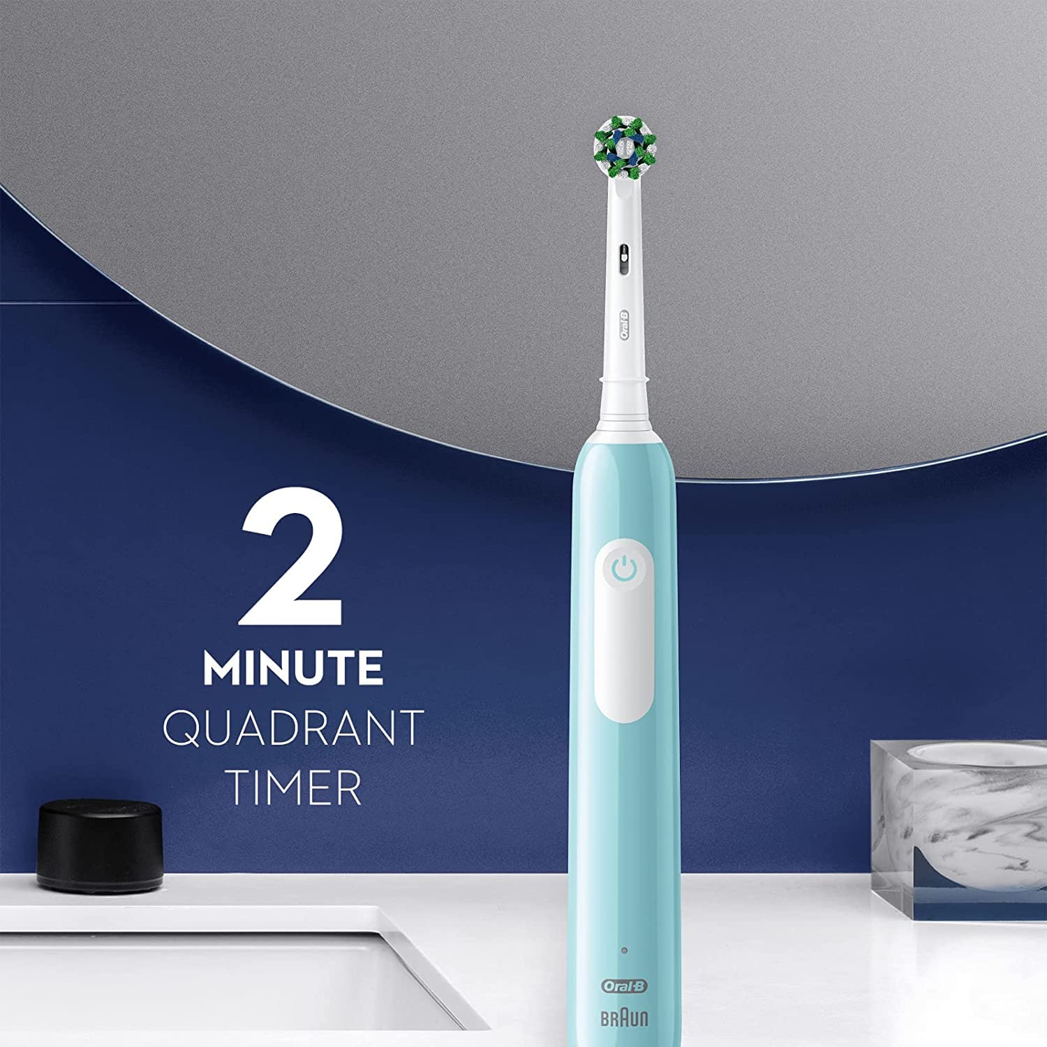 Oral-B Pro 1000 CrossAction Electric Toothbrush, Blue