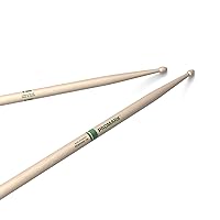 ProMark Rebound 7A Raw Hickory Drumsticks, Acorn Wood Tip, One Pair