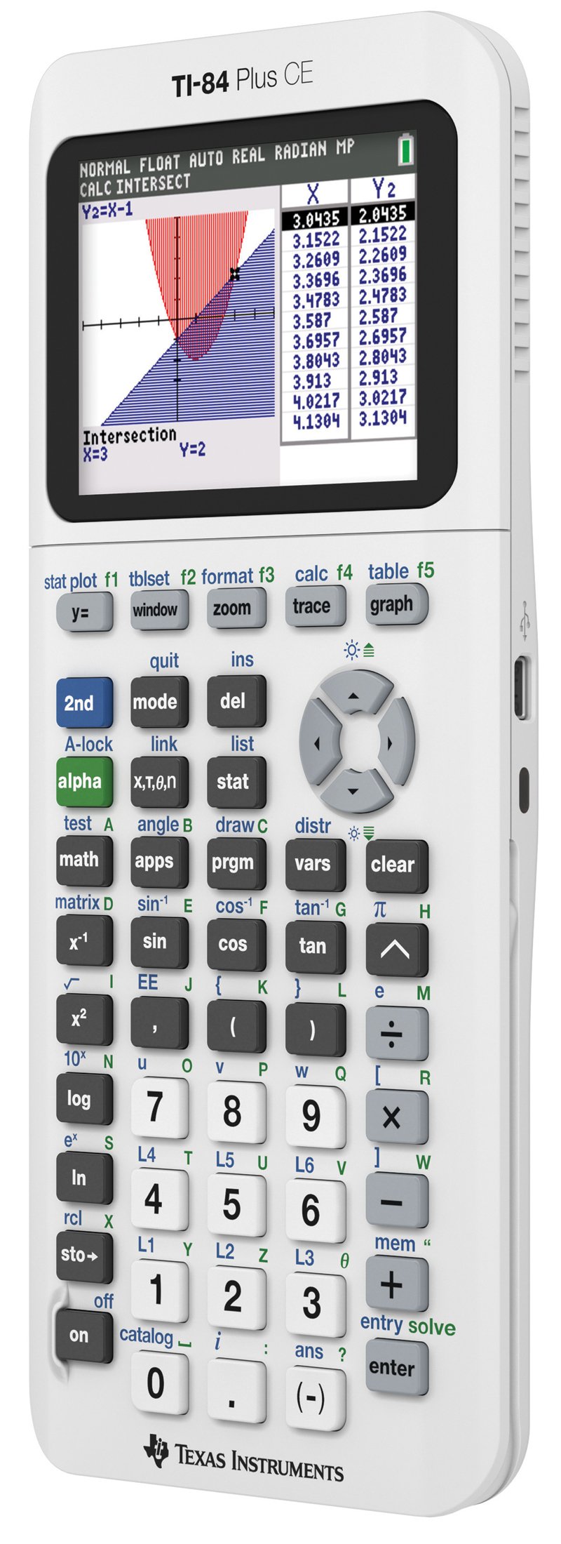 Texas Instruments TI-84 Plus CE Color Graphing Calculator, Bright White