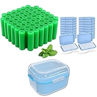 60 PCS Aligners Chewies, Retainer Chewies, Chewies Aligner Tray Seaters, Mint Flavor