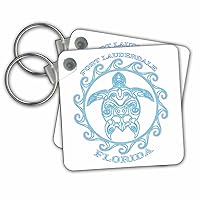 3dRose Key Chains Fort Lauderdale Florida ocean nautical anchor if you love boating. (kc-360101-1)