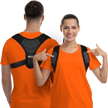 Posture Corrector for Men&Women,Bodywellness Fix Upper Back Brace for Clavicle Support,Adjustable Back Straightener&Providing Pain Relief from Neck,Back&Shoulder Under Clothes(Regular),1Count(Packof1)