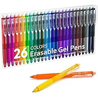 Colored Gel Pens, Lineon 20 Colors Retractable Gel Ink Pens with Grip, Medium Point(0.7mm) Smooth Writing Pens Perfect for Adults and Kids Journal