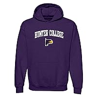 UGP Campus Apparel AH03 - Hunter College Hawks Arch Logo Hoodie - Small - Purple