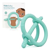 Get-A-Grip BabyTeether for Teething Relief | 100% Food-Grade Silicone Teething Toys for Baby 0-6, 12, 18 Months Infant, BPA-Free, PVC-Free | Teal