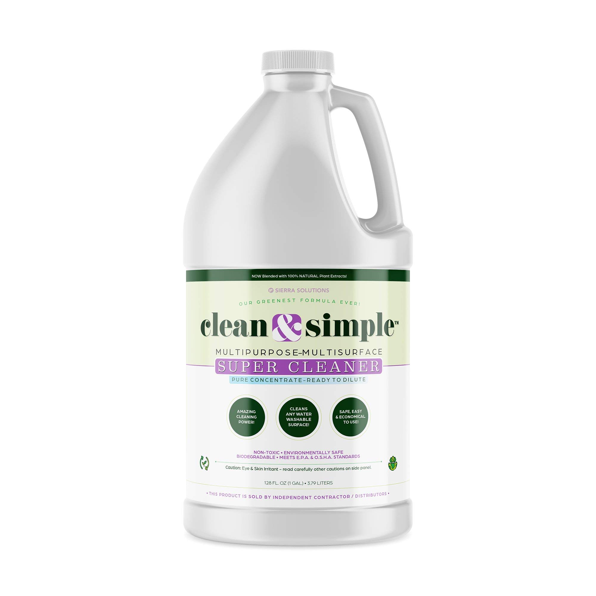 All Purpose household cleaner, clean & simple, concentrate by Sierra Solutions (1 Gallon)
