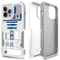 Case for iPhone 13 Pro, R2D2 Astromech Droid Robot Pattern Shock-Absorption Hard PC and Inner Silicone Hybrid Dual Layer Armor Defender Case for Apple iPhone 13 Pro, A002