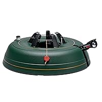 Tree Genie XXL Deluxe - Single Cable Operation, Water Level Indicator, Foot Press Easy Setup, Up to 12 Feet Live Trees - Christmas Tree Stand, Green