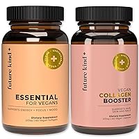 Best Sellers Bundle | Vegan Multivitamins and Collagen Booster | Vegan Multivitamins for Women and Men with B12, Omega 3, and Vitamin D3 | Collagen Supports Skin, Hair, and Nail Health