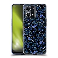 Head Case Designs Officially Licensed Episodic Drawing Blue Thistle Pattern Soft Gel Case Compatible with Oppo Reno8 4G