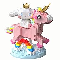 Kawaii Unicorn Micro Anime Figures Building Blocks Sets, Mini Cute 3D Unicorn Building Toys Bricks Cartoon Model Building Kit for Anime Fans Kids Teens Adult Birthday Gift (949 PCS)