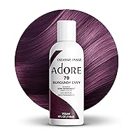 Adore Semi Permanent Hair Color - Vegan and Cruelty-Free Hair Dye - 4 Fl Oz - 079 Burgundy Envy (Pack of 1)