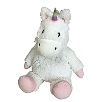 Warmies White Unicorn Heatable and Coolable Weighted Stuffed Animal Plush - Comforting Lavender Aromatherapy Animal Toys - Relaxing Weighted Stuffed Animals for Anxiety