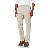 Amazon Essentials Men's Athletic-Fit Washed Comfort Stretch Chino Pant (Previously Goodthreads), Light Khaki Brown, 36W x 28L