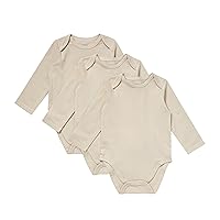 Hanes Unisex Baby Pure Comfort Long Sleeve Bodysuits, Infant Bodysuits, Boys & Girls, 3-packBaby and Toddler T-Shirt Set