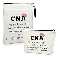 Nurse Gifts for Women Nursing School Gifts Makeup Bag Book Sleeve Nurse Practitioner Gifts Nurse Appreciation Gifts Cosmetic Bag Book Protector Pouch Nursing Graduation Gifts Birthday Christmas Gifts