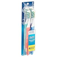 Oral-B Pro-Health Pulsar Battery Powered Vibrating Bristles Toothbrush, Soft (4 Count)