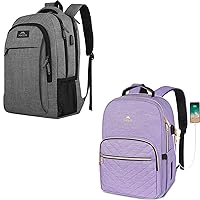 MATEIN Travel Laptop Backpack, Business Anti Theft Slim Sturdy Laptops Backpack with USB Charging Port, Water Resistant Stylish Travel Computer Work Bag Backpack with RFID Pocket