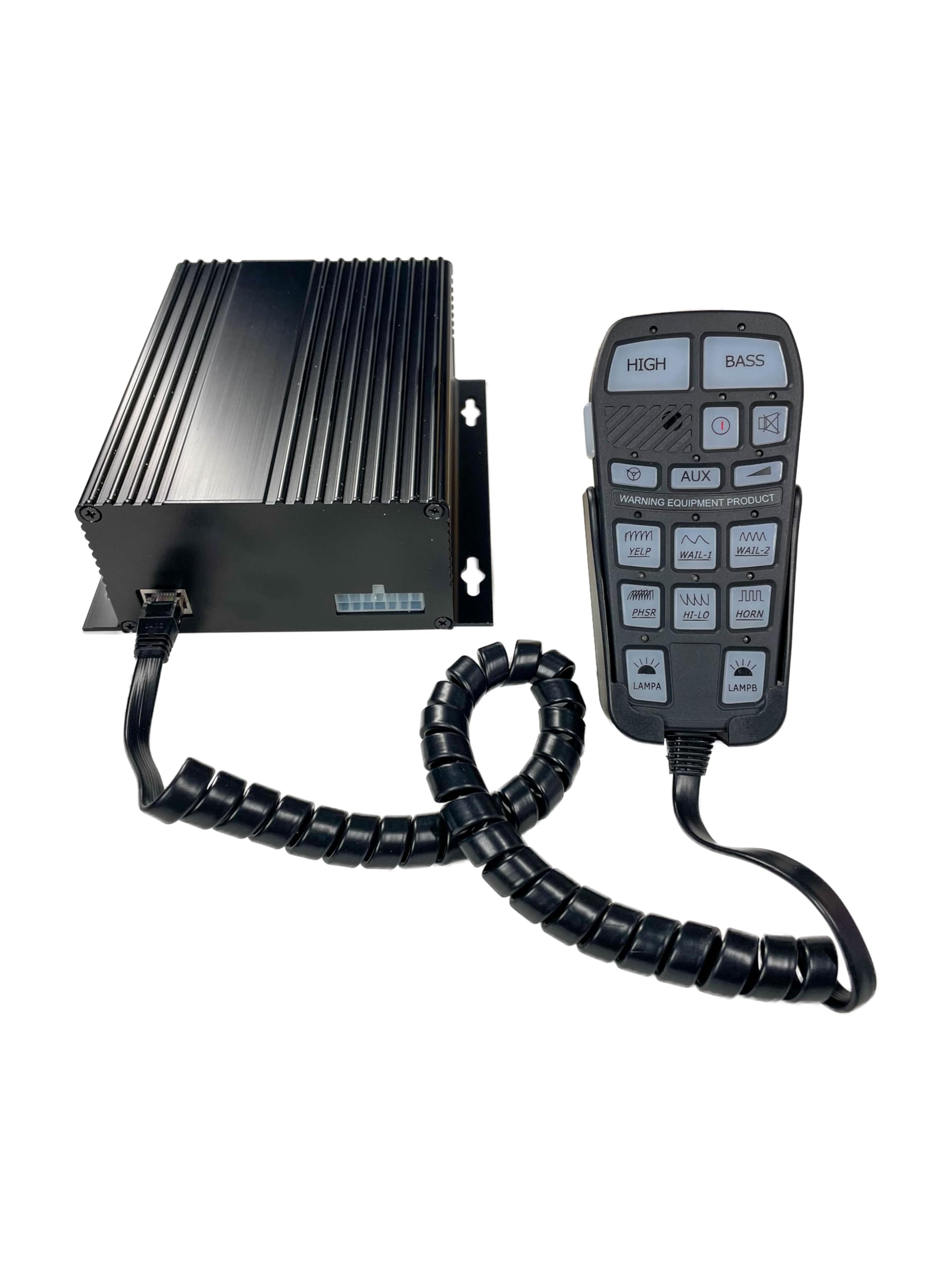 100W Siren & PA System for Trucks Cars SUV Handheld Remote Emergency Warning Volunteer with Popular North American Tones (100 Watt)