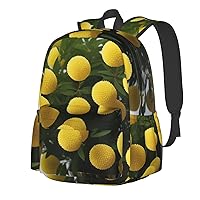 Round Chrysanthemum Backpack Print Shoulder Canvas Bag Travel Large Capacity Casual Daypack With Side Pockets