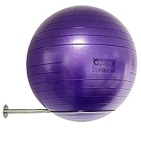 Wall Mounted Stainless Steel Exercise Ball Holder, Sturdy Yoga Ball Storage Rack, Stability ball Display Holder, for Exercise/Yoga/Stability Balls 32 cm to 86 cm (13