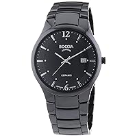 Boccia Men's Watch XL Analogue Quartz 3572-02 Ceramic, Ceramic
