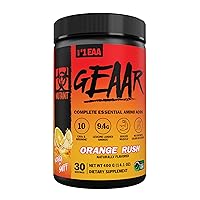 Mutant GEAAR - 9.4g of EAA Powder + Arginine, 7g BCAAs, 4g Leucine, Electrolytes, Coconut Water, 30 Servings - 400 g - Orange Rush