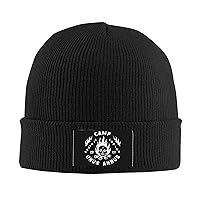 Unus Annus Knit Hat Mans Womans Winter Warm Beanie Hat Soft & Stretchy Ski Cap Black