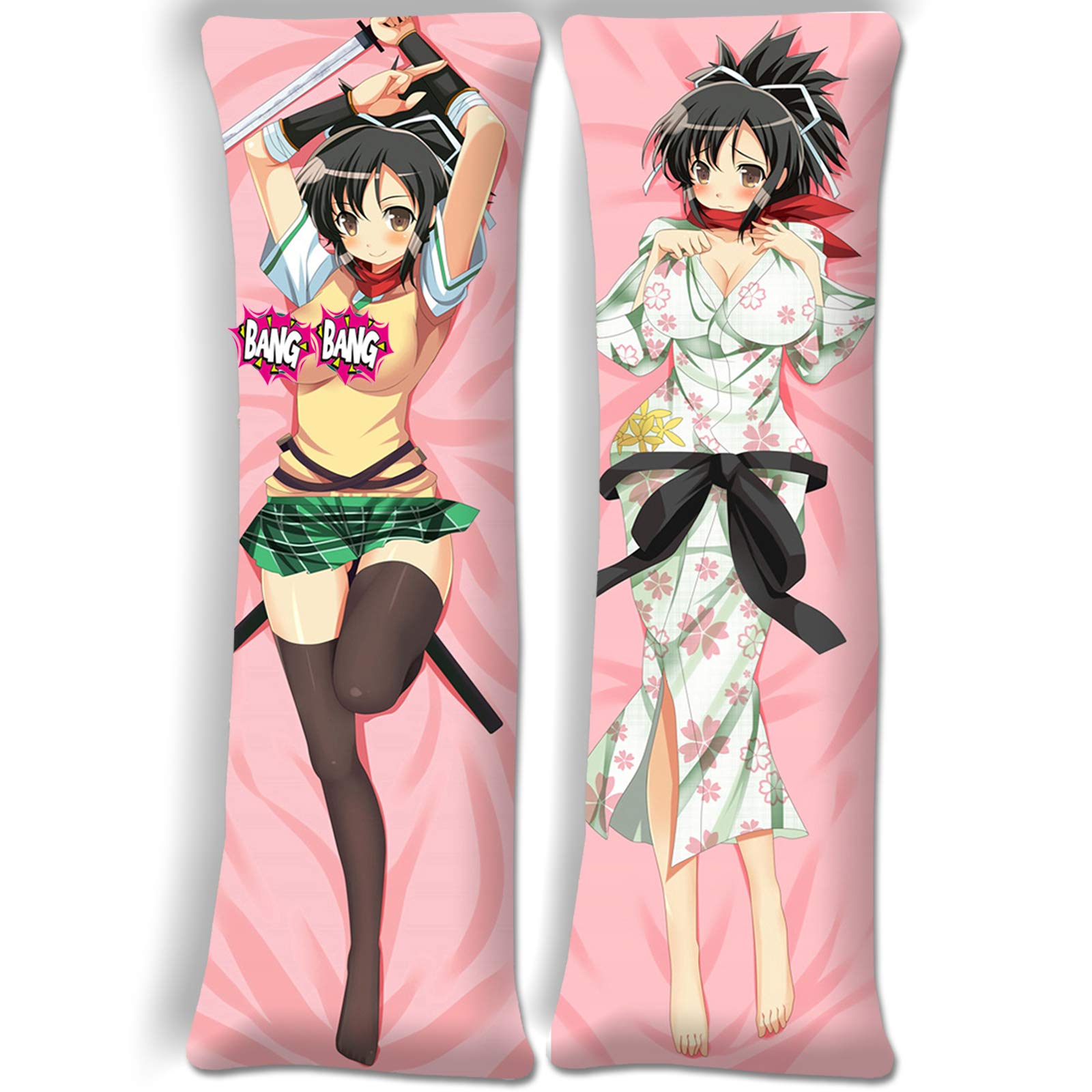 HOMEWF Senran Kagura Asuka Body Pillowcase Anime DakimakuraUncensored 59 in x 19.6in Two Way Tricot