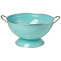 Now Designs Metal Colander, 3-Quart, Turquoise -