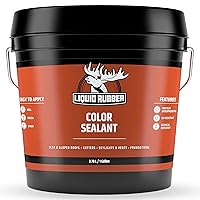 Liquid Rubber Color Sealant - Multi-Surface Leak Repair Indoor and Outdoor Coating, Water-Based, Easy to Apply, Medium Gray, 1 Gallon