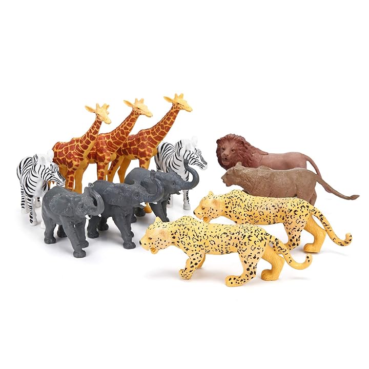 Mua Jumbo Safari Animal Figurines Toys, 12 Piece African Jungle Zoo Animals  Figures, Realistic Wild Plastic Animals Toy with Elephant, Giraffe, Lion  Educational Playsets for Toddlers, Kids Birthday Set trên Amazon Mỹ