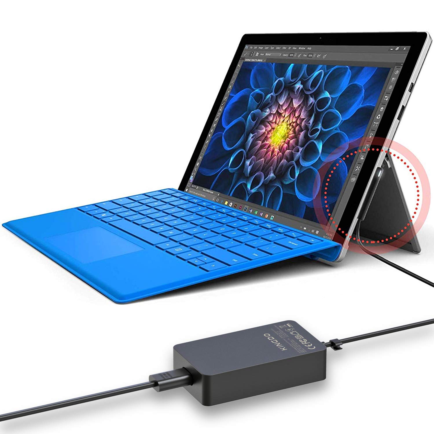 Mua Surface Pro 3 Charger Surface Pro 4 Charger,KINGDO 36W 12V  Power  Supply Compatible Microsoft Surface Pro 3 Surface Pro 4 i5 i7 Surface Pro 5 Surface  Laptop Surface Go 3/2/1