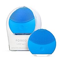 FOREO LUNA mini 2 Ultra-hygienic Facial Cleansing Brush All Skin Types Face Massager for Clean & Healthy Face Care Extra Absorption of Facial Skin Care Products Waterproof
