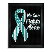 Cervical Cancer Awareness Flag 5D DIY Diamond Art Painting Kits for Adults Full Round Drill Crystal Rhinestone Arts Picture