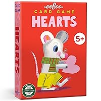 eeBoo: Hearts Playing Card Game - Classic Card Game, Kids & Family, Ages 5+