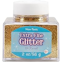 Extra Fine Glitter 2oz, Gold