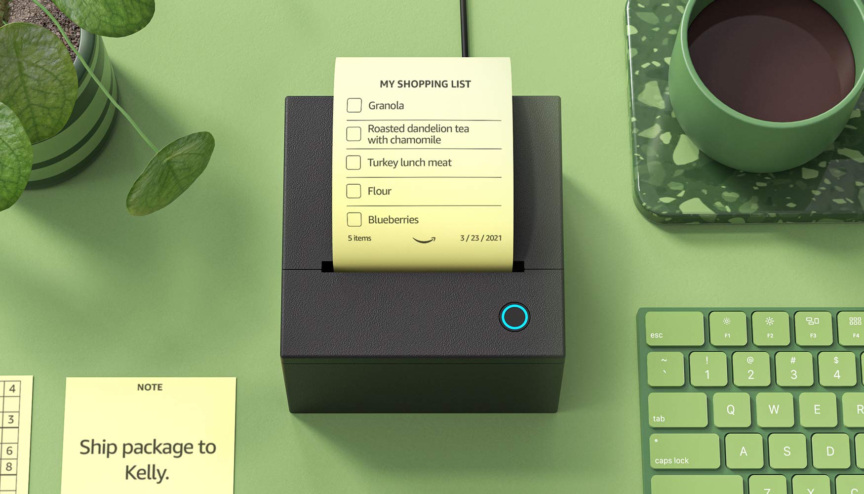 Smart Sticky Note Printer | Works with Alexa | A Day 1 Editions concept