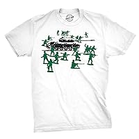 Little Green Army Men T Shirt Vintage Funny Logo Shirts Military Novelty Toy Tee
